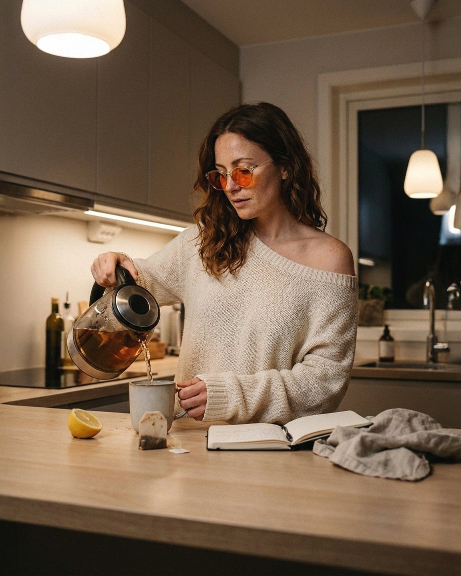 Evening Blue Light Glasses - Orange Lens