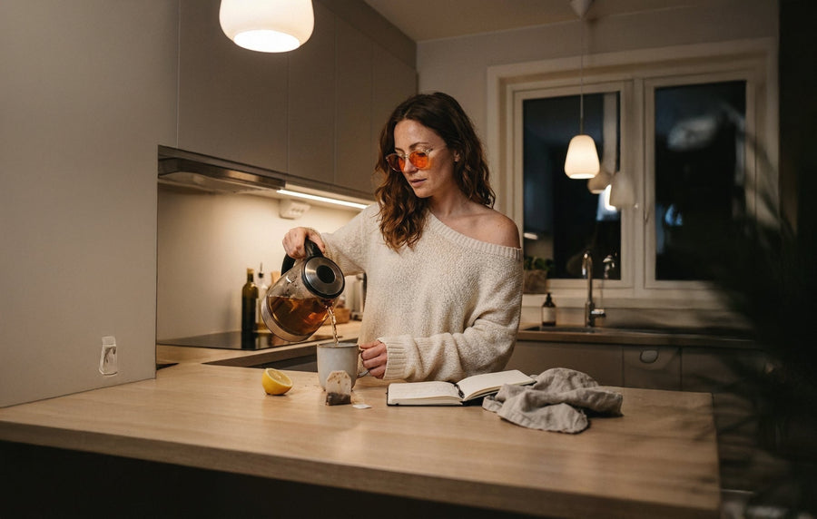 Evening Blue Light Glasses - Orange Lens
